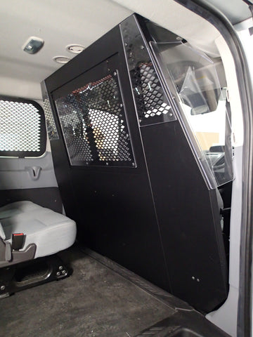 Havis P-FRONT-3 Front partition for 2015-2021 Ford Transit window van with Low Roof and side swing out or sliding doors - Synergy Mounting Systems
