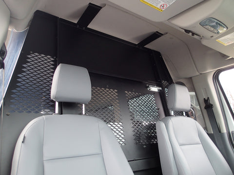 Havis P-MFK-13 Front partition filler panel Mounting kit for 2015-2021 Ford Transit window van with medium roof and side sliding door - Synergy Mounting Systems