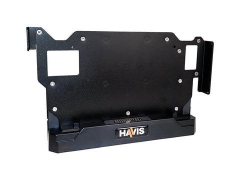 Havis PKG-DS-DELL-702 Low Profile Fixed Docking Solution for Dell Latitude Rugged 12" Tablets (7212, 7220) with 5V Powered Serial Port and Screen Blanking - Synergy Mounting Systems