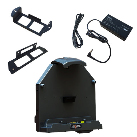 Havis PKG-DS-GTC-802-3 Docking Station with Triple Pass-Through Antenna Connections for Getac A140 Rugged Tablet with Power Supply and Mounting Brackets - Synergy Mounting Systems
