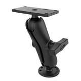 RAM-202-24-202U RAM Mounts Drill-Down Double Ball Mount for Humminbird Helix 7 - Synergy Mounting Systems
