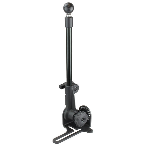 RAM-316-HD-NABU RAM Mounts No-Drill™ RAM POD HD Vehicle Base with 12" Aluminum Rod and C Size 1.5" Ball - Synergy Mounting Systems