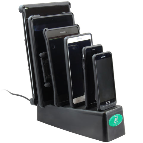 RAM-GDS-DOCK-6G1PU RAM Mounts GDS® 6-Port Desktop Charger for IntelliSkin® Products - Synergy Mounting Systems