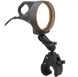 RAM-B-152-404 RAM Mounts Tough-Claw™ Double Ball Mount with 12v LED Spotlight - Synergy Mounting Systems