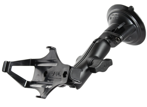 RAM-B-166-GA7U RAM Twist-Lock™ Suction Cup Mount for Garmin GPSMAP 176, 496 + More - Synergy Mounting Systems