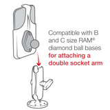 RAM-HOL-AP35U RAM Form-Fit Cradle for Apple iPhone 12 Pro Max & 13 Pro Max