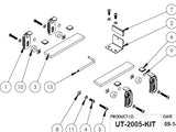 Havis UT-2005-KIT Adaptor Lug Kit to secure Panasonic CF20 or Lenovo Helix in Universal Rugged Cradle UT-2001 - Synergy Mounting Systems