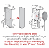 RAM-HOL-UN15WBU Quick-Grip™ Holder with 1-Inch Ball for Apple MagSafe Compatible Phones - Synergy Mounting Systems