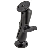 RAM-101U RAM Mounts 1.5-Inch Ball Mount with 2/2.5Inch AMPS Round Bases - Synergy Mounting Systems