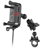 RAM-B-149Z-A-UN12W-V7M RAM Tough-Charge™ Waterproof Wireless Charging Motorcycle Mount - Synergy Mounting Systems