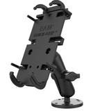 RAM-B-138-PD4U RAM Mounts Quick-Grip™ XL Spring-Loaded Phone Mount with Drill-Down Base - Synergy Mounting Systems