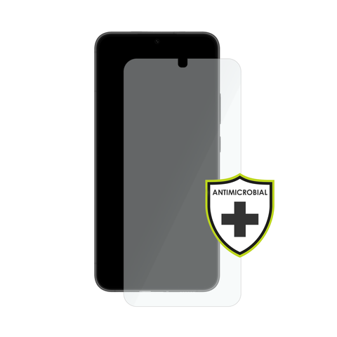 OuterFactor OnGuard Screen Protector, S22+, 2.5D Curved 9H Tempered Glass, Antimicrobial, Model # 30-0201300