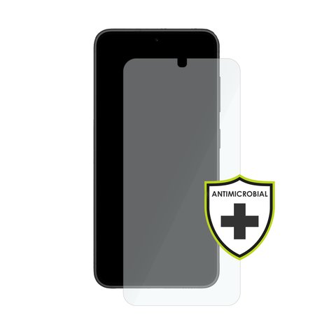 OuterFactor OnGuard Screen Protector, S23, 2.5D Curved 9H Tempered Glass, Anti-Microbial, Model # 30-0321300
