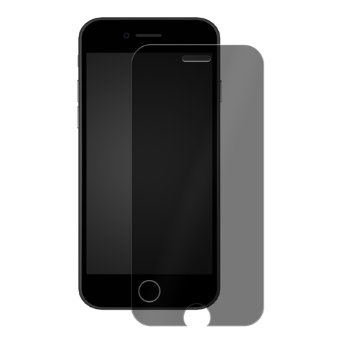 OuterFactor OnGuard Screen Protector, iPhone SE (2/3rd Gen), 2.5D Curved 9H Tempered Glass, Privacy, Model # 30-0041100