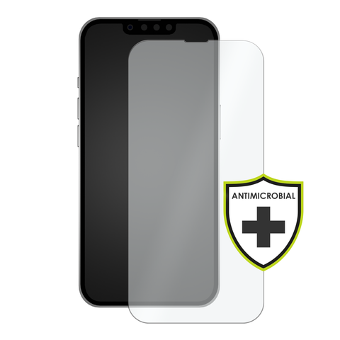 OuterFactor OnGuard Screen Protector, iPhone 14 Pro, 2.5D Curved 9H Tempered Glass, Antimicrobial, Model # 30-0231300