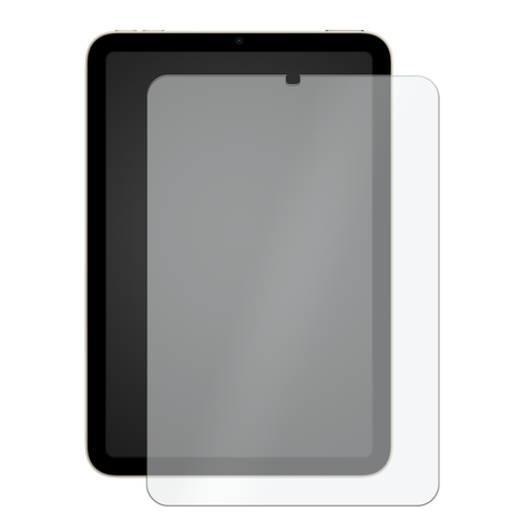 OuterFactor OnGuard Screen Protector, iPad Mini (6th Gen), 2.5D Curved 9H Tempered Glass, Clear, Model # 30-0311000