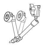 MyGoFlight MNT-1845 Flex Bolted Quick Release w/ Adjustable Arm