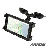 ARKON TABRM2X80 Double Windshield Suction Tablet Mount for Apple iPad Air 2 iPad Pro iPad Galaxy Tablets Retail Black