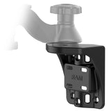 RAM-VB-110V-2U RAM Vertical Rail Mount with 6" Single Swing Arm and Round Plate