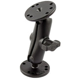 RAM-B-138-TAB8U RAM Universal Double Ball Mount with Two Round Plates - B Size Medium