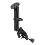 RAM-B-121U-C RAM Double Ball Yoke Clamp Mount with Round Plate - Long