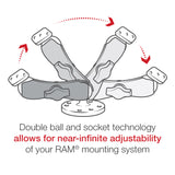 RAM-B-138-UN4 RAM Mounts Finger-Grip™ Universal Mount with Drill-Down Base
