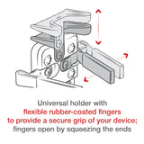 RAM-B-166-UN4U RAM Finger-Grip™ Universal Mount with RAM® Twist-Lock™ Suction Cup Base
