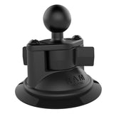 RAM-B-166-202U RAM Mounts Twist-Lock™ Suction Cup Double Ball Mount with Round Plate - Medium