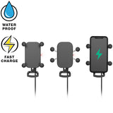 RAM-HOL-UN12WB-V7M-1 RAM Tough-Charge™ 15W Waterproof Wireless Charging Holder w/ Charger