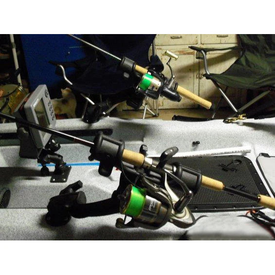 RAM Light-Speed Fishing Rod Holder with Bulkhead-Flat Base (RAP-370-BU) (sku 54692)