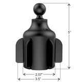 RAP-B-299-4-UN10U RAM® X-Grip® Large Phone Mount with RAM® Stubby™ Cup Holder Base