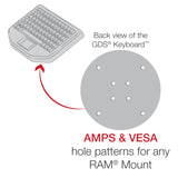 RAM-KB2-USB RAM Mounts GDS® USB Keyboard™ with Track Pad