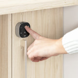 Bush Business Furniture HUS023WHNE Hustle 60-inch 2 Person Office Cubicles with Locking Storage and Large Tackboards in White and Natural Elm