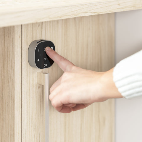 Bush Business Furniture HUS023WHNE Hustle 60-inch 2 Person Office Cubicles with Locking Storage and Large Tackboards in White and Natural Elm