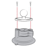 RAP-B-322U RAM Mounts Suction Cup with Short Arm