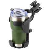 RAP-B-417-200-1U RAM Level Cup™ XL 32oz Drink Holder with Single Socket Arm