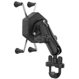 RAM-B-149Z-UN10-462 RAM® X-Grip® Large Phone Mount with Vibe-Safe™ & U-Bolt Base - Medium