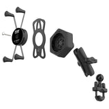 RAM-B-149Z-UN10-462 RAM® X-Grip® Large Phone Mount with Vibe-Safe™ & U-Bolt Base - Medium