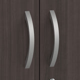 Bush Business Furniture STC015SG Studio C 5 Shelf Bookcase with Doors in Storm Gray