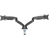 Lorell LLR99801 Dual Mounting Arm for Two Monitors - Black