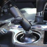RAP-B-299-4-201U RAM Stubby™ Cup Holder Mount with Double Socket Arm - Medium