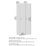 Bush Business Furniture AUS230NEK Assure Single Tier 2 Door Storage Locker with Keypad Locks in Natural Elm