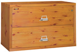 FireKing Designer Series Lateral File Cabinet - 1-Hour Fire-Rated & High Security - 2, 3, or 4 Drawers - 4 Colors