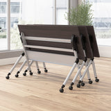 Bush Business Furniture NVW172WHK Envision 72W Folding Training Table in White