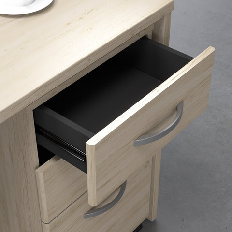 Bush Business Furniture SCF216NESU Studio C 3 Drawer Mobile File Cabinet in Natural Elm - Assembled