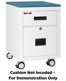 FireKing Mobile Pedestal Legal/Letter File Cabinet - 1-Hour Fire Rated - 4 Colors