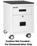 FireKing Mobile Pedestal Legal/Letter File Cabinet - 1-Hour Fire Rated - 4 Colors