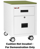 FireKing Mobile Pedestal Legal/Letter File Cabinet - 1-Hour Fire Rated - 4 Colors