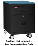 FireKing Mobile Pedestal Legal/Letter File Cabinet - 1-Hour Fire Rated - 4 Colors