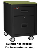 FireKing Mobile Pedestal Legal/Letter File Cabinet - 1-Hour Fire Rated - 4 Colors